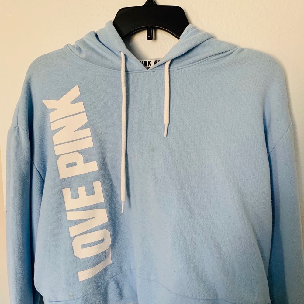 PINK. victoria secret cropped sweatshirt